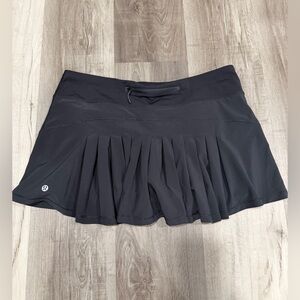 Lululemon Circuit Breaker Skirt Size 10 Black Lined Run Tennis
